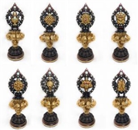 Copper Eight Auspicious Symbols Set