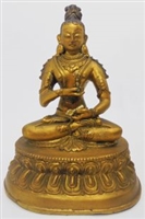 Antique Gold Plated Vajrasattva Statue