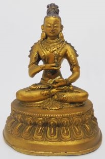 Antique Gold Plated Vajrasattva Statue