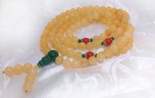 Topaz Mala 108 Beads 12mm