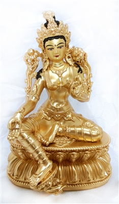 Green Tara 24 Carat Glided Copper