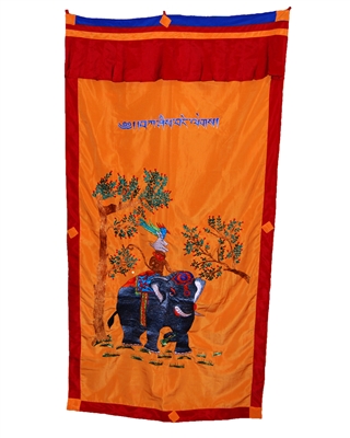 Hand Embroiderded Four Friends Door Curtain