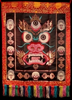 Brocaded Large Mahakala Protector Alter Front