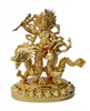 White Dzambhala Gold Plated  - 4 Inch