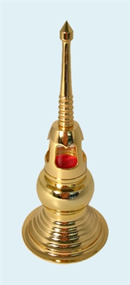 Brass Lotus Stupa 5.5 Inches