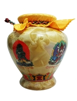 Large Five Dzambhala Treasure Vase