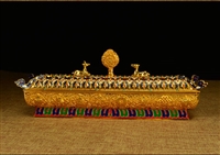 1.25 inch 8 Auspicious Classic Gold Plated Incense Burner