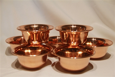Polished Copper Offering Bowls