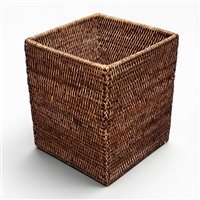 Square Waste Basket  - AB 9x9x10.5'H