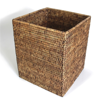 Square Waste Basket  - AB 9x9x10.5'H