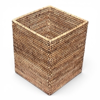 Square Waste Basket  - AB 9x9x10.5'H