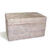 Rectangular Storage Basket  with Lid  - WW 11.5x7x6.5'H