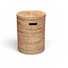 Round Laundry Hamper  (Small) - Natural Matte  14x20'H
