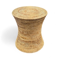 Round Stool - Natural Matte 15x17.5'H