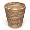 Round Waste Basket Small  - Natural Matte 11x12'H