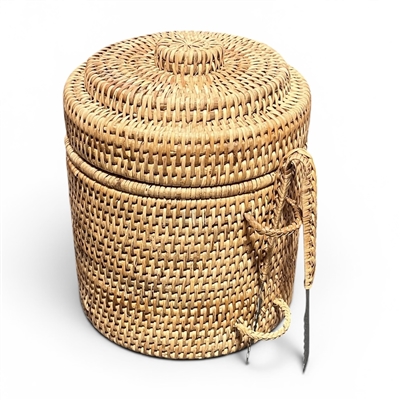 Round Ice Bucket  w/ Thermos Liner -N 8x8x10'H