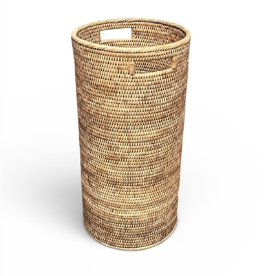Round Umbrella Stand w/ Metal Liner to Catch Rain Water  - N 12x24'H