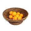 Round Pedestal Fruit  Basket  - AB 17.75x7'H