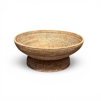Round Pedestal Fruit  Basket  - N 17.75x7'H