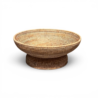 Round Pedestal Fruit  Basket  - N 17.75x7'H