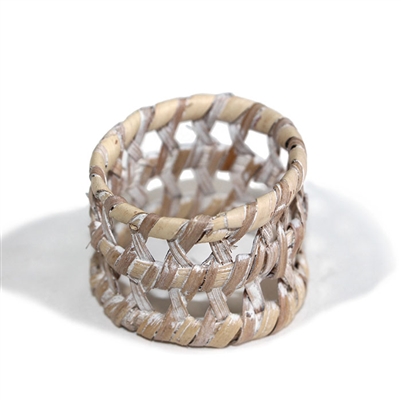 Round Open Weave Napkin Ring - WW 1.5'