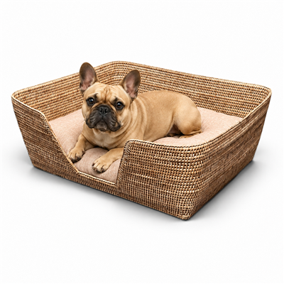 Dog Bed (Large)- Natural Matte 30x23x11'