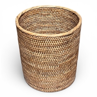 Round Waste Basket Not Tapered (11' x 10H')  Natural Matte