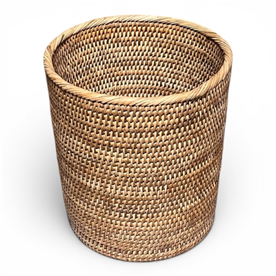 Round Waste Basket Not Tapered (11' x 10H')  Natural Matte