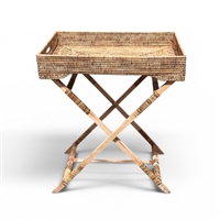 Rectangular Butler Tray with Stand - N  26x18x29.5'H