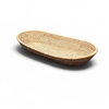 Oval Bread Basket  - Natural Matte 16x8x2.5'H