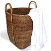 Round Laundry Basket with Loop Handle - AB 15x17'H