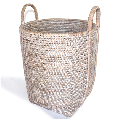 Round Laundry Basket with Loop Handle -  WW 15x17'H