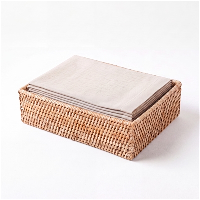 Dinner Napkin Tray - Natural Matte 8.5x5.5x2.25'H