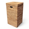 Square Laundry Hamper with Cut Out Handles - Natural Matte 15x15x28'