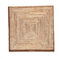 Square Tray w/ Handle  - Natural Matte 36x36x2'