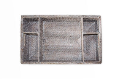 5-section Tray with Cutout Handles - WW 25x15x5'H
