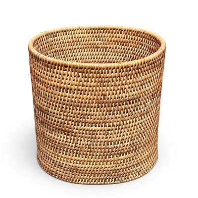 Oval Waste Basket - Natural Matte11x8x11'H