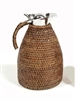 Rattan Thermal Coffee Carafe  (Stainless Steel) 1.5 L Antique Brown 50 oz Antique Brown