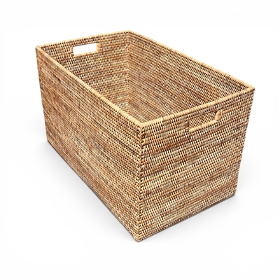 Rectangular Laundry Basket  - Natural Matte14.5x24.5x14.5'H