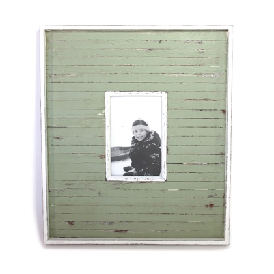 Frame RW Olive Green Stripe 4x6" 12.5x15" ..