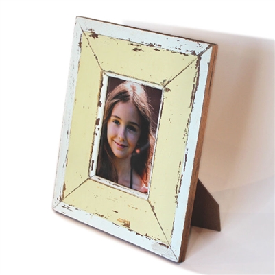 Frame RW White/Pale Yellow 11x13" (5x7) (Stand)..