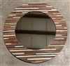 Mirror RW Wood Rustic Color Round 28"  (18")