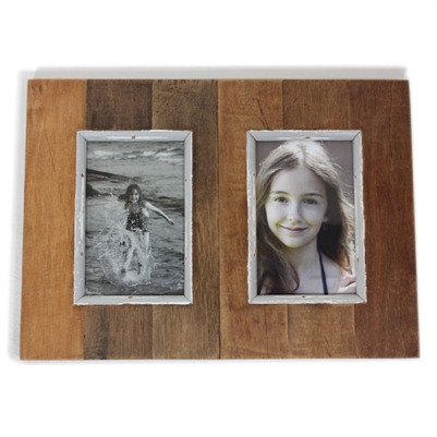 Frame SRW Wood 10x14" (2-pic 4x6")..