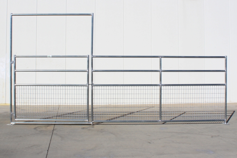Horse Corral Panels - 1-5/8 Horse Corral Foaling Gate Panel 4-Rail With Welded  Wire: 16'W x 5'H | Cactus Horse Corrals
