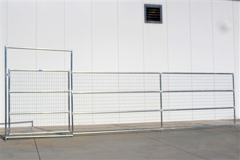 Horse Corral Gate 4 Rail With Welded Wire