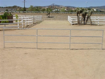 5'x24' 1 5/8" Horse Corral Panel 3 Rail