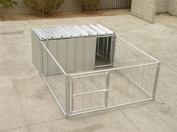 Hog Pen With Attached Shelter Enclosure