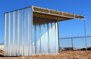 6'x 12'  2-Sided Mini Horse Shelter