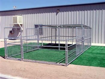 Livestock Pen Enclosure with Half Cover