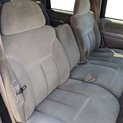 Chevrolet Suburban Distinctive Industries Leather seats (3 passenger front seat, factory cloth replacement), 1995, 1996, 1997, 1998, 1999